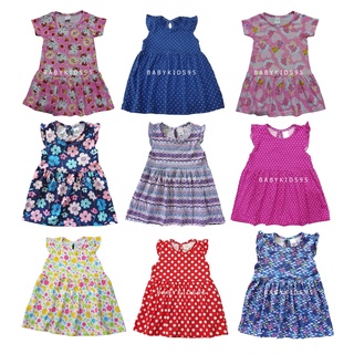 BABYKIDS95 (1-2ขวบ) เดรส กระโปรงเด็ก เสื้อผ้าเด็กผู้หญิง ชุดเด็กผู้หญิง Cotton Dress for 1-2 years old (Dress 2T)