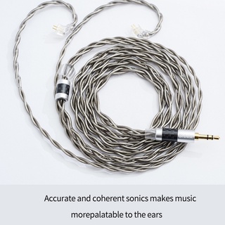 สายเคเบิลหูฟัง ชุบเงิน ทองแดง 4 แกน 2.5 มม. 3.5 มม. 4.4 มม. เป็น MMCX 0.78 มม. 2Pin QDC TFZ HIFI แบบเปลี่ยน