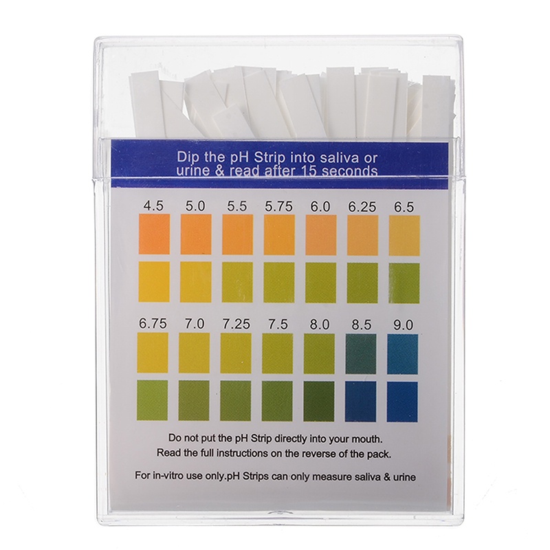 กระดาษPH Test Paper 100 Strips/box Alkaline Acid Indicator Paper For ...