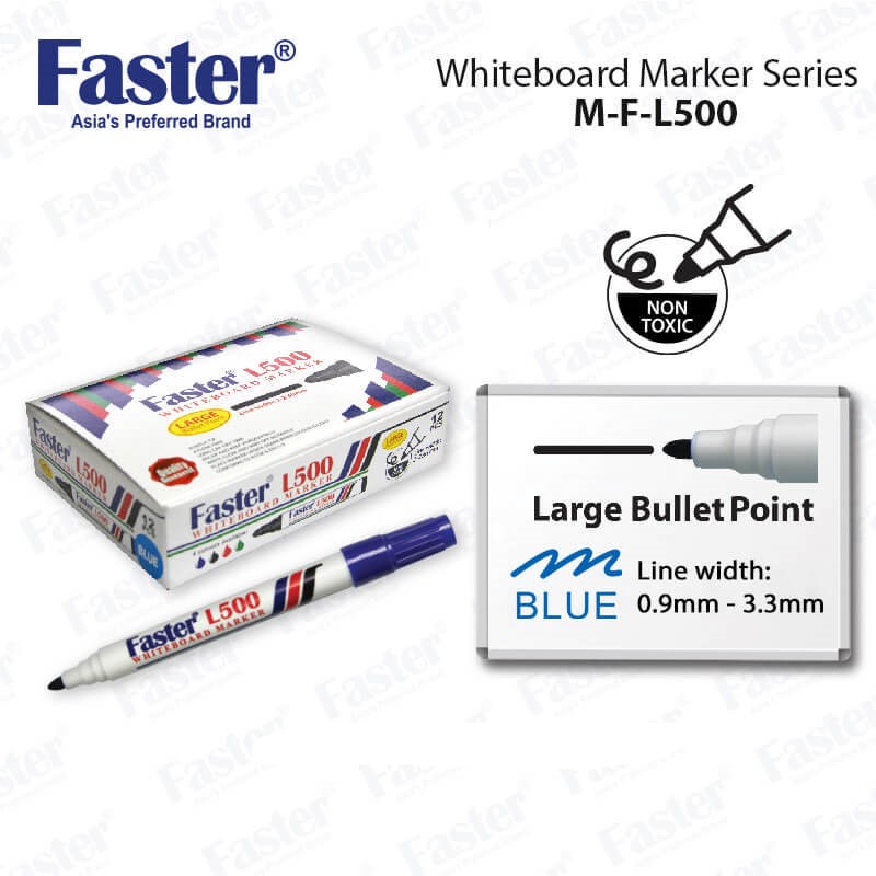 ปากกามาร์กเกอร์ไวท์บอร์ด Faster L500 1 ชิ้น