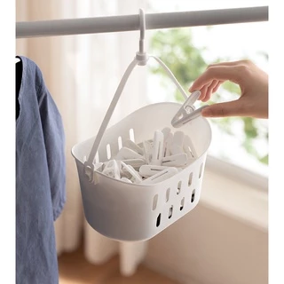 Omocha | Clothespin basket ตะกร้าขนาดเล็กแขวนได้ใส่ไม้หนีบผ้า ตะกร้าไม้หนีบ
