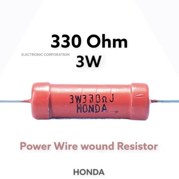 330Ohm 3w Power Wire wound resistor Rกระเบื้อง Honda Made in Japan 🇯🇵 *ส่งจากไทย 📦ขนาดบรรจุ 2 Pcs.📦