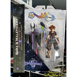 [2019.06] DST Kingdom Hearts 3 Maleficent with Diablo &amp; Sora with Starseeker Keyblade Action Figure Set