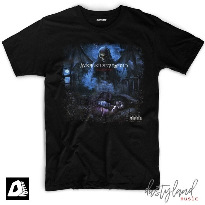 เสื้อยืดวง AVENGED SEVENTFOLD NIGHTMARE ALBUM ART A7X