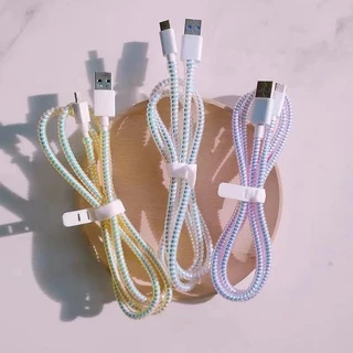 พร้อมส่ง สายเกรียว ที่ถนอมสายชาร์จหรือหูฟัง ใช้งานง่าย สายชาร์จกับมาหน้าใช้อีกครั้ง