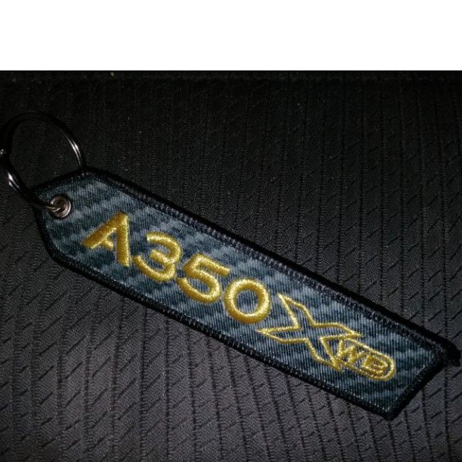 พวงกุญแจ Airbus A350 XWB Composite Gold ปัก