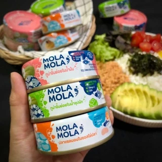 MolaMola โมลาล่า ทูน่าในน้ำชุปผัก สูตรญี่ปุ่น มาตรฐานการผลิตญี่ปุ่น แพ็ค 24 กระป๋อง น้ำหนัก 70 กรัม