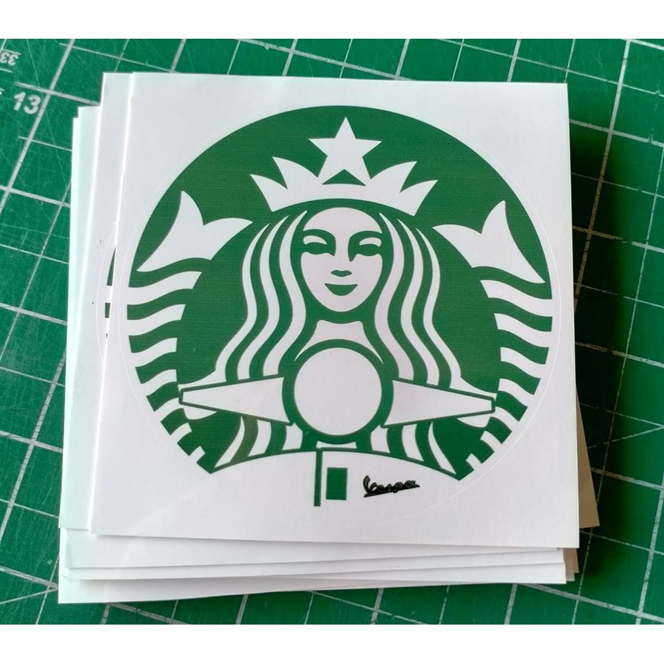 สติกเกอร์เวสป้าสตาร์บัค