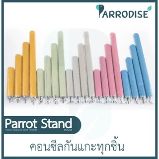 Parrodise PDS-01 คอนลับเล็บ คอนยืนนกแก้ว คอนนกแก้ว คอนลับเล็บนก คอนลับเล็บชูก้า กระรอก สีพาสเทล