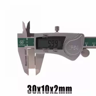 10ชิ้น แม่เหล็กแรงสูง 30*10*2มิล สี่เหลี่ยม 30*10*2mm แม่เหล็กนีโอไดเมียม 30x10x2mm แม่เหล็ก Magnet Neodymium 30x10x2มิล