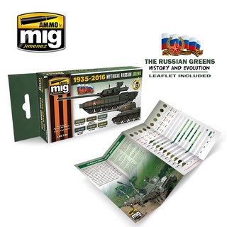 Ammo By MIG - AMIG7160 MYTHICAL RUSSIAN GREEN COLORS 1935-2016