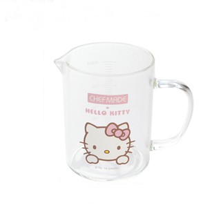 ถ้วยตวงแก้ว ขนาด 350 ml. Hello Kitty สินค้าลิขสิทธิ์แท้ Chefmade