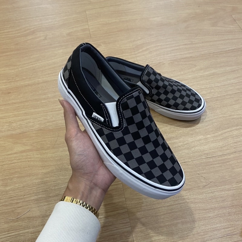 Vans SlipOn Checkerboard Pewter (ของแท้)