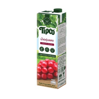 น้ำองุ่นแดง 100% 1 ลิตร ทิปโก้ 100% red grape juice 1 liter Tipco