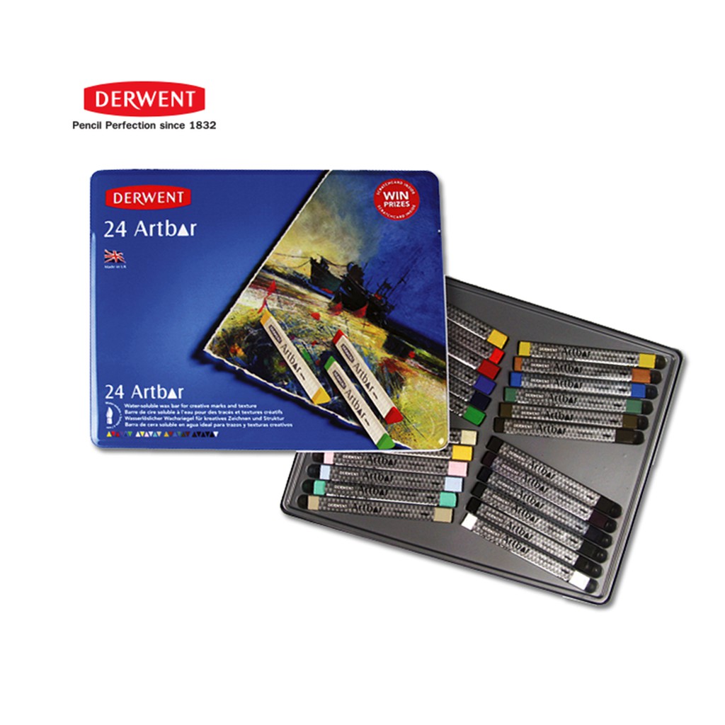 (พรีออร์เดอร์ 3-5 วัน) DERWENT สีแท่ง ARTBAR 24/36 สี ( Artbar 24/36 colours ) 1 ชุด  2300588/2300589