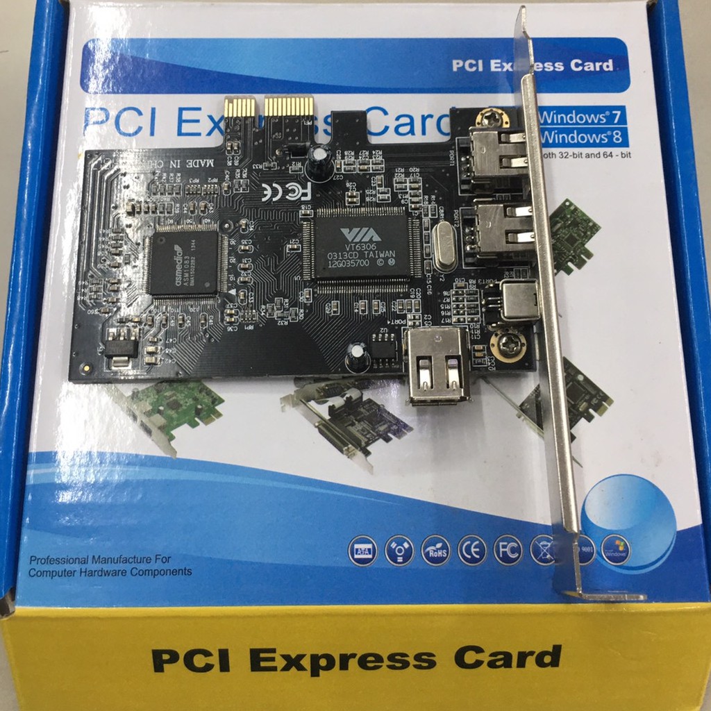 PCIe Firewire Card for Windows 10, IEEE 1394 PCI Express Controller 4