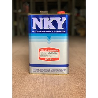 แลคเกอร์เงาแห้งเร็วไฮโซลิด NKY C6222 สำหรับผสมหรือเคลือบหน้ารถยนต์ เฟอร์นิเจอร์ 3.2 ลิตร