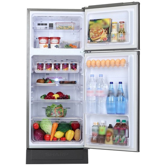 ชาร์ป ตู้เย็น 2 ประตู รุ่น SJ-C19E-WMS ขนาด 5.9 คิว สีเทาเงิน