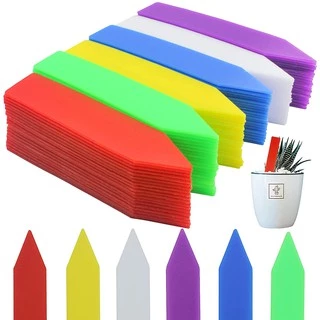 Uone Garden ป้ายชื่อต้นไม้แพ็คละ 10x2cm PVC สำหรับตกแต่งสวน 100 ชิ้น อุปกรณ์ตกแต่งสวน จัดสวน T010A