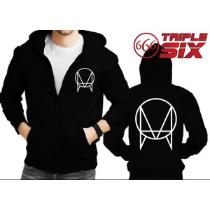 DJ zipper Hoodie Jacket - OWSLA - สีดํา