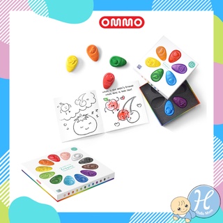 OMMO สีเทียนปลอดสารพิษ Baby Crayons Color Set ของเล่นสำหรับเด็ก ใช้วาดรูปสร้างจินตนาการ สามารถเล่นได้ตั้งแต่ 1 ขวบขึ้นไป