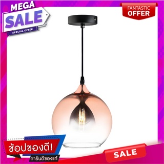 ไฟช่อ L&amp;E 01-02877 1 หัว สีแดง โคมไฟช่อ PENDANT L&amp;E 01-02877 L&amp;E RED 1-LIGHT