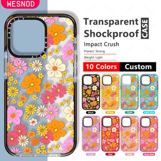 แฟชั่นใสแข็งกันกระแทกไอโฟนCasetify เคสโทรศัพท์มือถือ ลายดอกไม้ สไตล์โบโฮ ฮิปปี้ เรโทร เรียบง่าย สําหรับ Marta Olga Klara Color Case For iPhone Xs Xr X 13 11 12 Pro Max 7 8 Plus Miniนิ่มซิลิโคนใส TPU ยี่ห้อบางปกป้องฝาปิดคุณภาพสูง