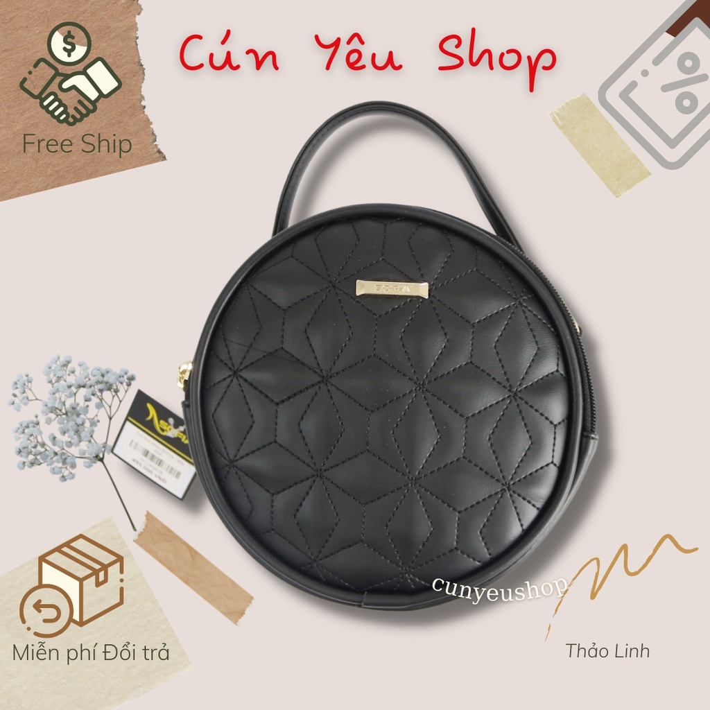 SOFIA Cunyeushop กระเป๋าสะพายข้างทรงกลม T98