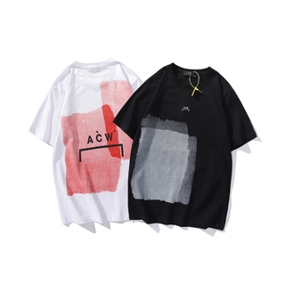 Acw เสื้อยืดลําลองแฟชั่นสําหรับ Unisex ผ้าฝ้ายแขนสั้นทรงหลวม