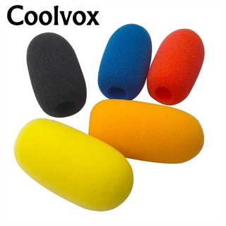 Coolvox โฟมฟองน้ําครอบไมโครโฟนไร้สาย เส้นผ่าศูนย์กลางภายใน 1 ซม. (ลึก .0.39 นิ้ว) 4 ซม. สําหรับไมโครโฟน 5 ชิ้น