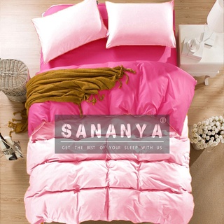 โปร    899    ⭐️SANANYA BEDDING ชุดเครื่องนอนแบบทูโทน สีชมพูเข้ม - ชมพูอ่อน⭐️