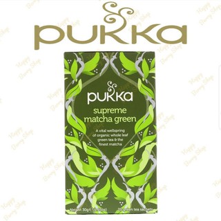 ชา PUKKA Organic Herbal Tea 🍃⭐SUPREME MATCHA GREEN⭐🍵 ชาสมุนไพรออแกนิค ชาอังกฤษเพื่อสุขภาพ 1 กล่องมี 20 ซอง