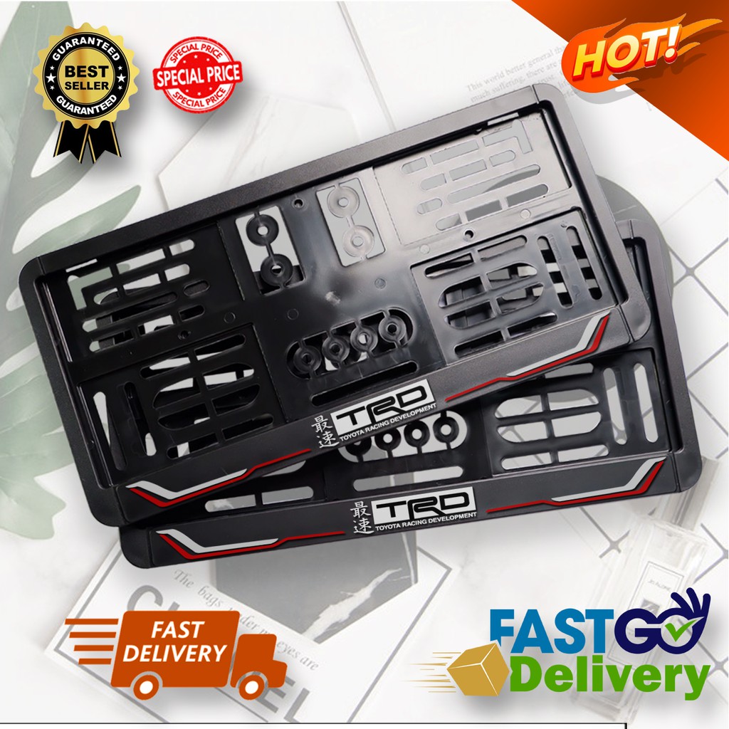 กรอบป้ายTRD Sportivo กรอบป้ายTOYOTA กรอบป้ายทะเบียน กรอบป้ายทะเบียนรถยนต์ กรอบป้ายทะเบียนโตโยต้า กรอ