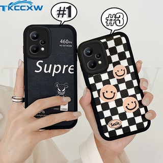 เคสโทรศัพท์มือถือนิ่ม แบบป้องกัน ลาย Suprem Bear Grid Smile สําหรับ Realme 9i Q5i Q5 2 9 Pro V25 V23 X XT X2 GT Neo2T Flash GT Explorer Master Edition Q3 Pro