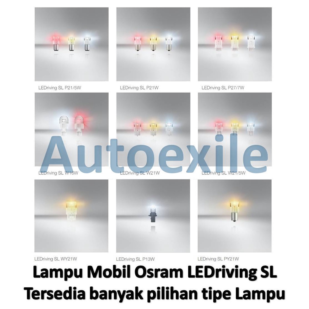 MERAH Osram LED T4W T10 W5W T16 W16W T20 W21/5W W21W WY21W S25 P21/5W P21W P27/7W P13W P13W Festoon 