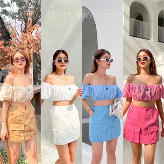 skirt x off shoulder (รบกวนลูกค้าเช็คสต๊อกก่อนสั่งน่าค่า)