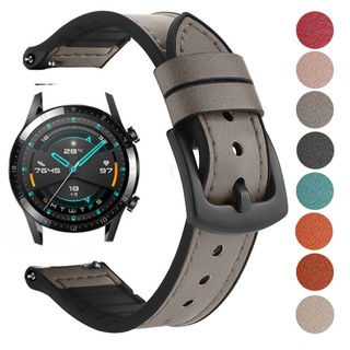 Suitable for HUAWEI WATCH GT 2e GT 2pro GT2 GT3 46mm 42mm strap bracelet 20mm 22mm strap leather silicone strap, suitable for Huawei 3/3pro/GT Runner fashion business strap