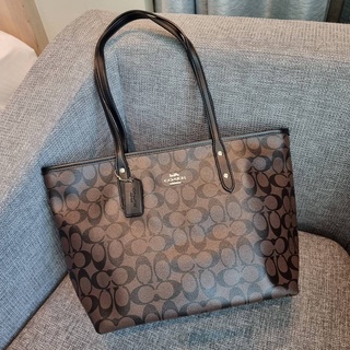 COACH F58292 CITY ZIP TOTE IN SIGNATURE