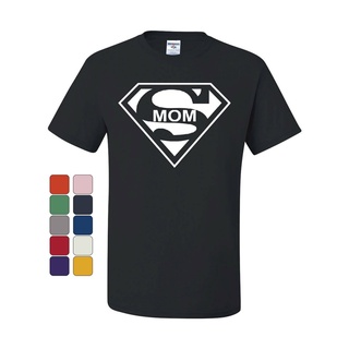 เสื้อยืดผ้าฝ้ายพิมพ์ลายคลาสสิก พร้อมส่ง เสื้อยืดแขนสั้น พิมพ์ลาย Super Mom Superhero Parody หลากสี เหมาะกับของขวัญวันแม่