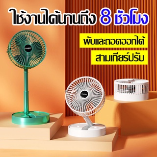 LEASKYTA พัดลมตั้งโต๊ะ พัดลม พัดลมมินิแบบ พัดลมไร้สาย พัดลม usb แบบพับได้ พับเก็บ ตั้งโต๊ะ พัดลมพกพา พัดลมเงียบ