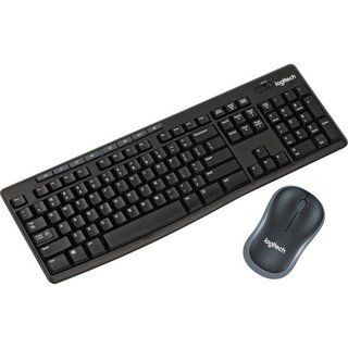 LOGITECH KEYBOARD &amp; MOUSE(คีย์บอร์ดและเมาส์ไร้สาย) รุ่น MK270R WIRELESS CORDLESS(BLACK) - รับประกัน 3 Y