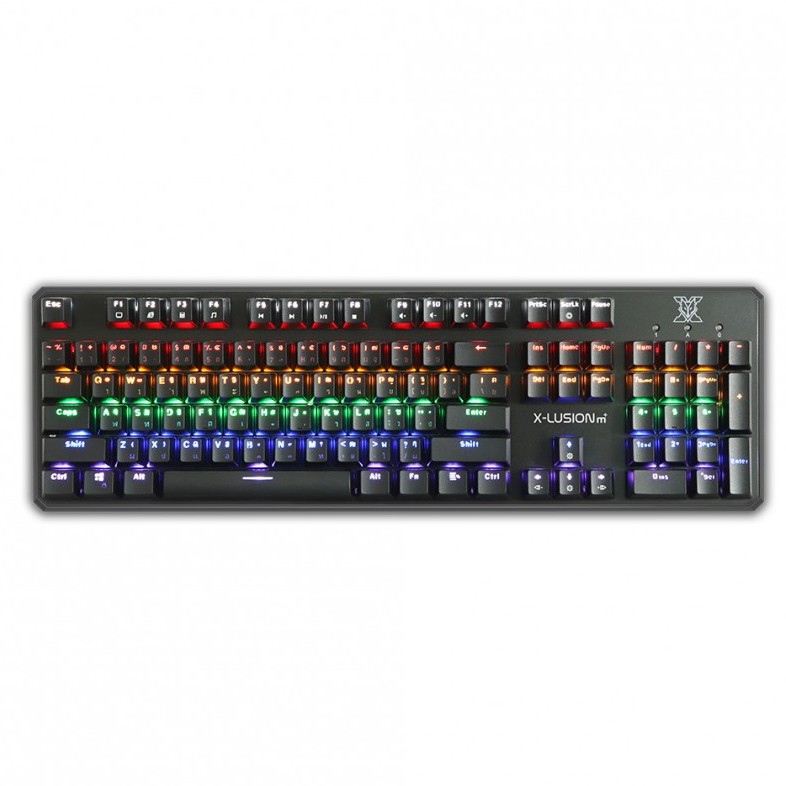 NUBWO X21M+ X-LUTION คีย์บอร์ดแมคคานิคอล ปุ่มโอเทมุออพติคอลสวิตช์ Gaming Keyboard Mechanical (คีย์ไทยอังกฤษ)