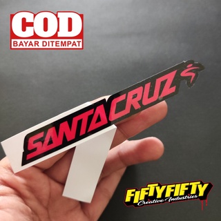 Santacruz สติกเกอร์เคลือบเงา พิมพ์ลาย สําหรับติดตกแต่งหมวกกันน็อค รถจักรยานยนต์ รถยนต์