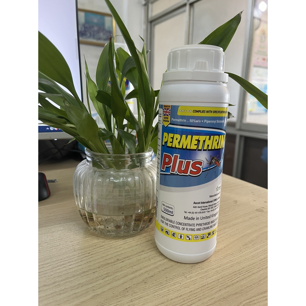 สเปรย์กันยุงอังกฤษ Permethrin Plus 50EC ขวด 500ml