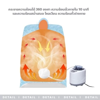 ERORO ตู้อบซาวน่าพับเก็บได้ อบสมุนไพรไอน้ำ สำหรับอยู่ไฟหลังคลอด