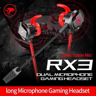 หูฟังเกมมิ่ง XMowi Rx3 ของแท้100% รุ่นใหม่ อินเดียร์ พร้อมใมค์ยาวใส่แยกได้ Gaming earbuds
