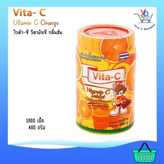 VITA -C vitamin C ไวต้า-ซี ตรา แอสเนเจอร์ 25มก. บรรจุ 1000 เม็ด/กระปุก