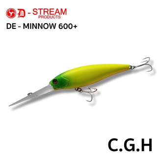 DE MINNOW 600+ 110F เหยื่อปลอมตกปลา เบ็ดคม แข็งแรง ขนาด 110 มม. น้ำหนัก 31 กรัม