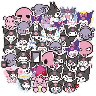 Kuromi สติกเกอร์กันน้ำรูปแบบที่แตกต่างกัน, 50 ชิ้น