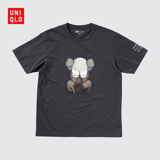 UNIQLO เสื้อยืดคอกลมแขนสั้นพิมพ์ลายสําหรับผู้ชาย / ผู้หญิง (Ut) เสื้อยืดคอกลมผ้าฝ้าย